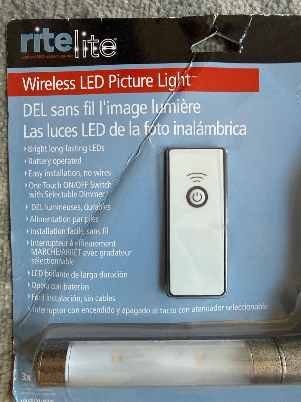 NEW Rite Light Wireless LED Remote Wall Picture Light - Picture 2 of 5